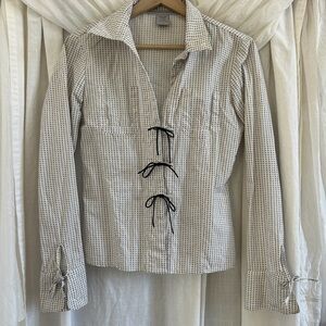 Marithe Francois Girbaud White and Black Blouse